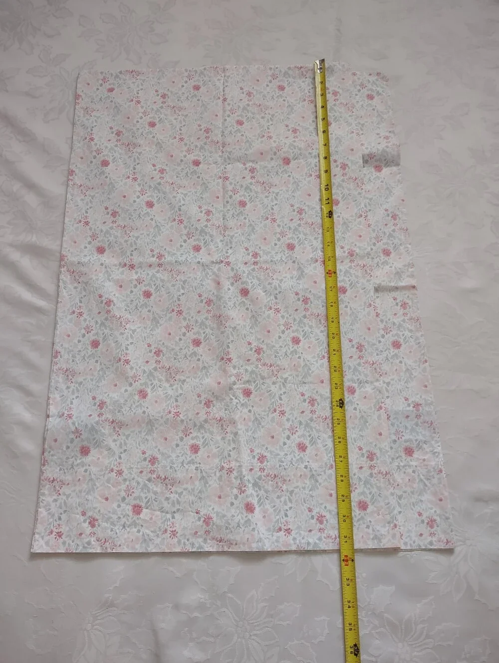 Ralph Lauren 3 Piece Set Cotton Floral Flat Sheet & 2 Pillow Cases